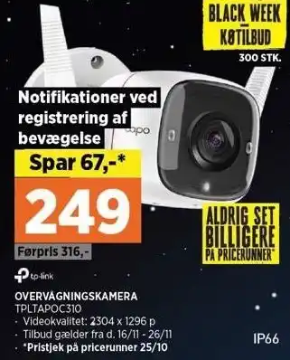 Power Overvågningskamera tilbud