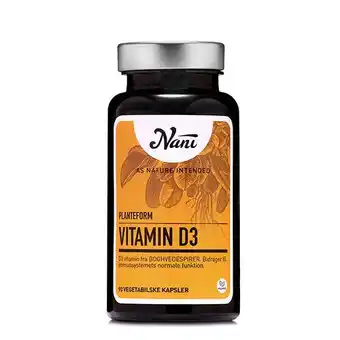 Helsam Nani vitamin d3 på planteform - 90 kap tilbud