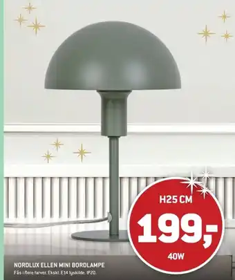 XL-BYG NORDLUX ELLEN MINI BORDLAMPE tilbud