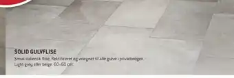 SOLID GULVFLISE