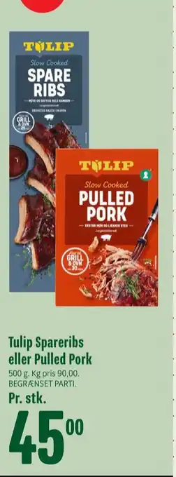 Min Købmand Tulip spareribs tilbud