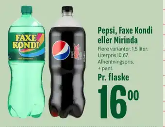 Min Købmand Faxe kondi sportssodavand tilbud