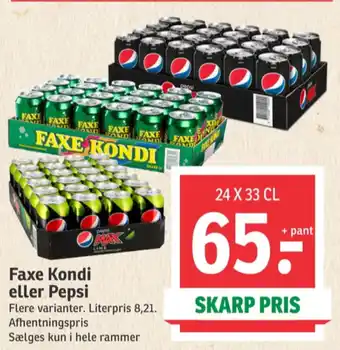 SPAR Faxe kondi sportssodavand tilbud