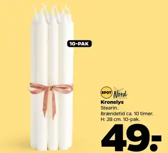 Netto Nord home living kronelys tilbud