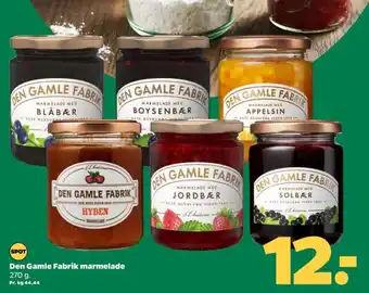 Netto Den gamle fabrik blåbærmarmelade tilbud