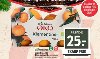 Grøn balance clementiner