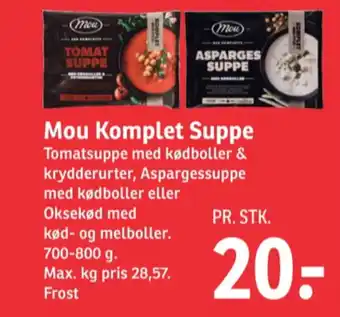 SPAR Mou tomatsuppe komplet tilbud