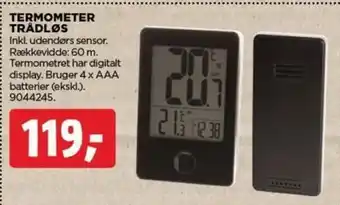 jem & fix TERMOMETER TRÅDLØS tilbud