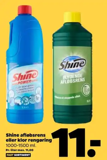 Netto Shine afløbsrens tilbud