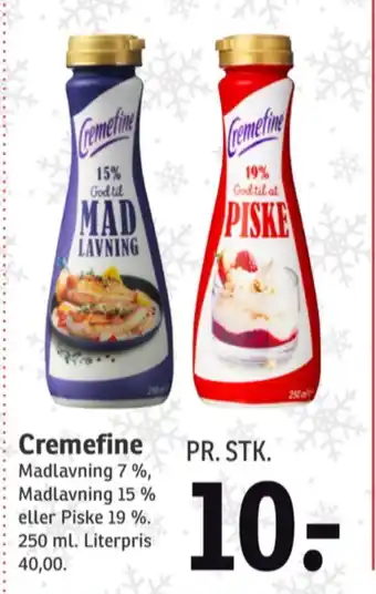 SPAR Cremefine madlavningsfløde 7 % tilbud