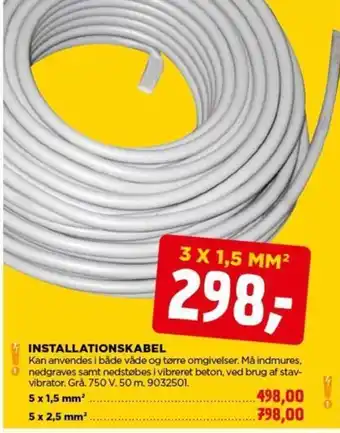 jem & fix INSTALLATIONSKABEL tilbud