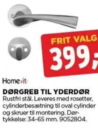 jem & fix DØRGREB TIL YDERDØR tilbud