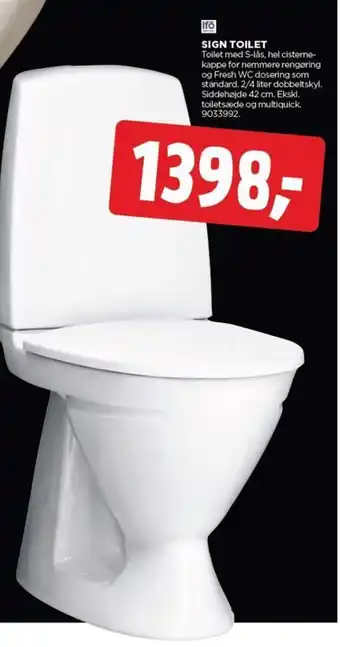jem & fix SIGN TOILET tilbud