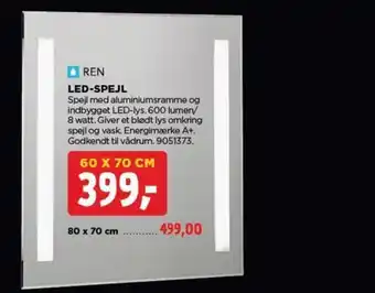 jem & fix LED-SPEJL tilbud