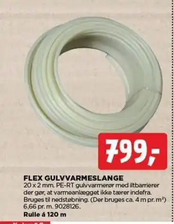 jem & fix FLEX GULVVARMESLANGE tilbud