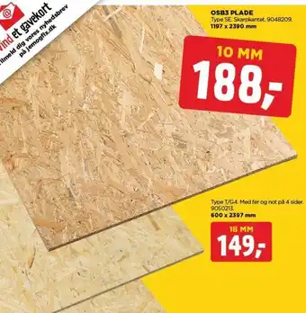 jem & fix OSB3 PLADE tilbud