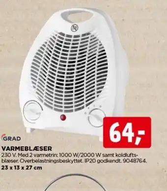 jem & fix VARMEBLÆSER tilbud