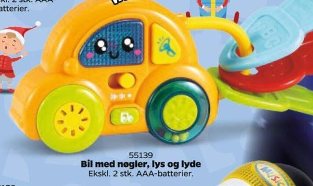 Bil med nøgler, lys og lyde tilbud hos Buddy Leg