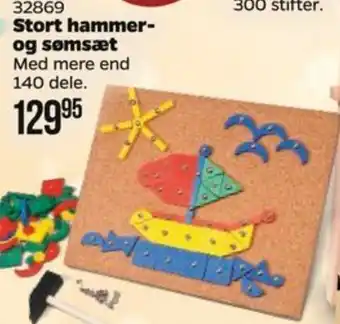 Stort hammer- og sømsæt