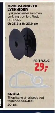 jem & fix Opbevaring til lyskæder eller kroge tilbud