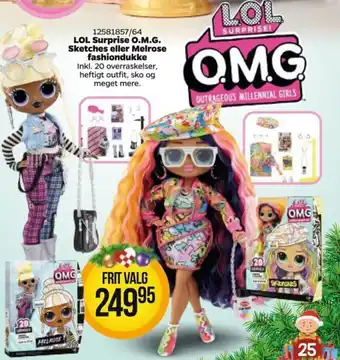 LOL Surprise O.M.G. Sketches eller Melrose fashiondukk