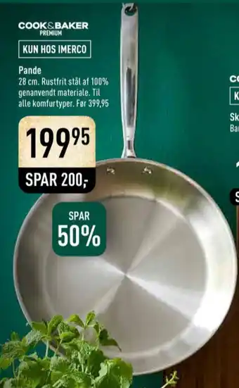 Imerco Cook & baker stegepande tilbud