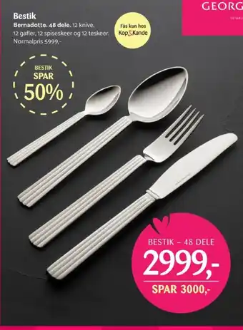 Kop & Kande Georg jensen bestik tilbud