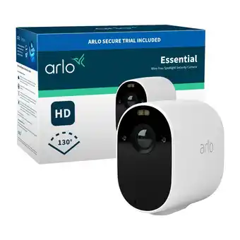 Power Arlo essential spotlys-kamera hvid tilbud
