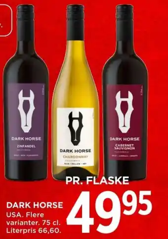 MENY DARK HORSE tilbud