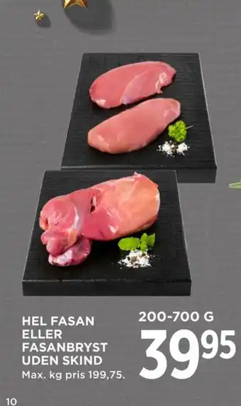 MENY HEL FASAN ELLER FASANBRYST UDEN SKIND tilbud