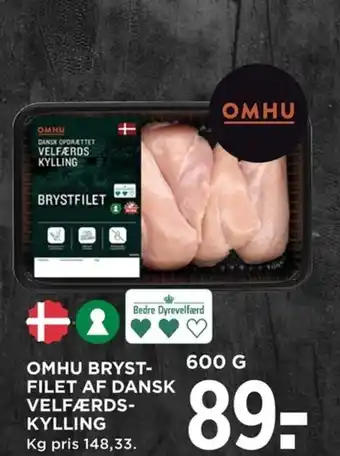MENY OMHU BRYST-FILET AF DANSK VELFÆRDS-KYLLING tilbud
