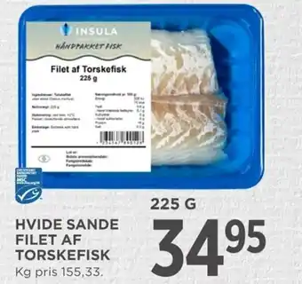 MENY HVIDE SANDE FILET AF TORSKEFISK tilbud