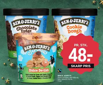 MENY BEN & JERRY'S tilbud