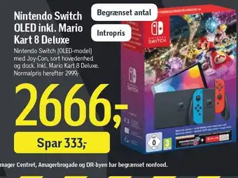 Nintendo switch oled inkl. mario kart 8 deluxe