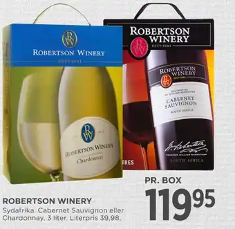 MENY ROBERTSON WINERY tilbud