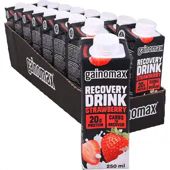 Motatos Gainomax - proteindrik recovery jordbær 16-pak tilbud