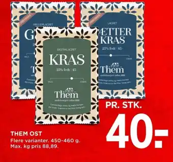 MENY THEM OST tilbud