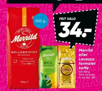 Bilka Mellemristet kaffe formalet tilbud