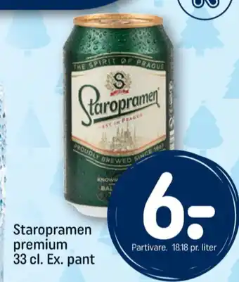 REMA 1000 Staropramen specialøl tilbud