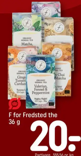 REMA 1000 F. for fredsted løs te tilbud