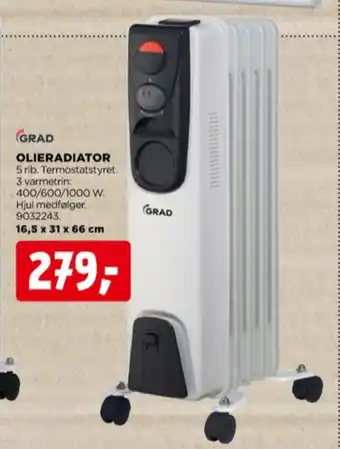 jem & fix Grad olieradiator tilbud