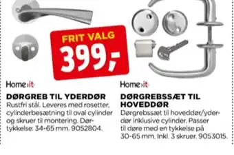jem & fix Home it dørgreb tilbud