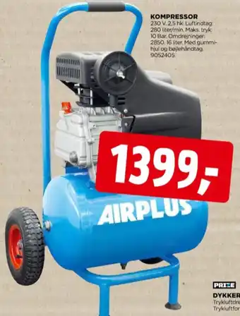 jem & fix Airplus kompressor tilbud