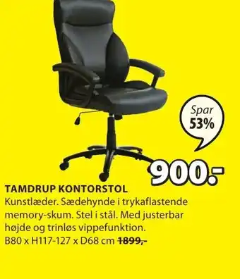 JYSK TAMDRUP KONTORSTOL tilbud