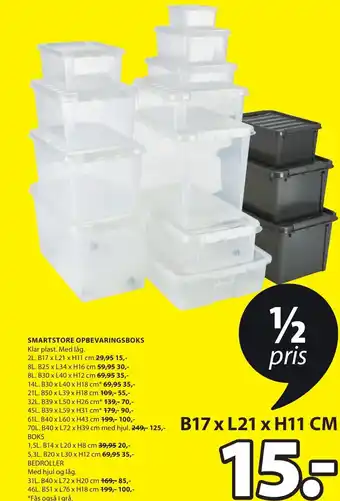 JYSK SMARTSTORE OPBEVARINGSBOKS tilbud
