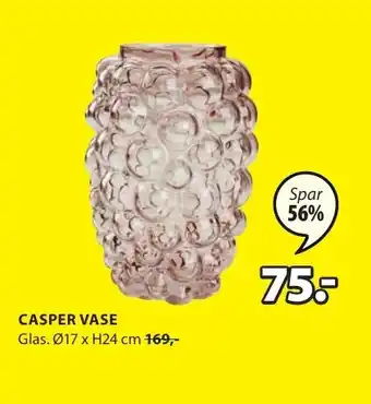 JYSK CASPER VASE tilbud