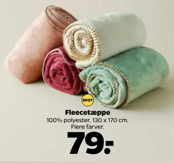 Netto Fleecetæppe tilbud