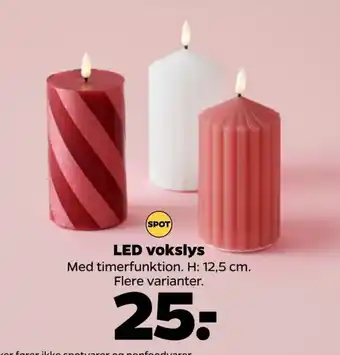 Netto LED vokslys tilbud
