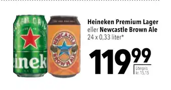 Citti Heineken premium lager eller newcastle brown ale tilbud
