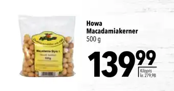 Howa macadamiakerner